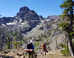 2 backpackers get into the seven devils mountains in idaho